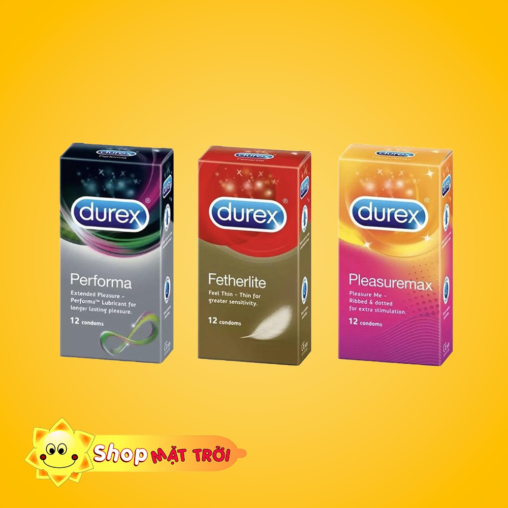 [ Siêu Rẻ ] Combo 3 Hộp Bao Cao Su Durex - Gai Liti, Mỏng, Kéo Dài Thời Gian ( Chính Hãng )