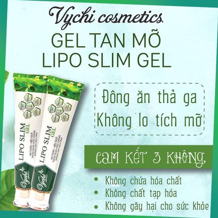 Kem tan mỡ bụng LIPO SLIM, gel tan mỡ bụng cam kết giảm 3-5cm vòng bụng sau 1 TUẦN - Vychi