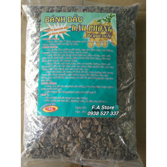 1kg Bánh dầu đậu phộng xay nhuyễn đã qua sử lý giá rẻ