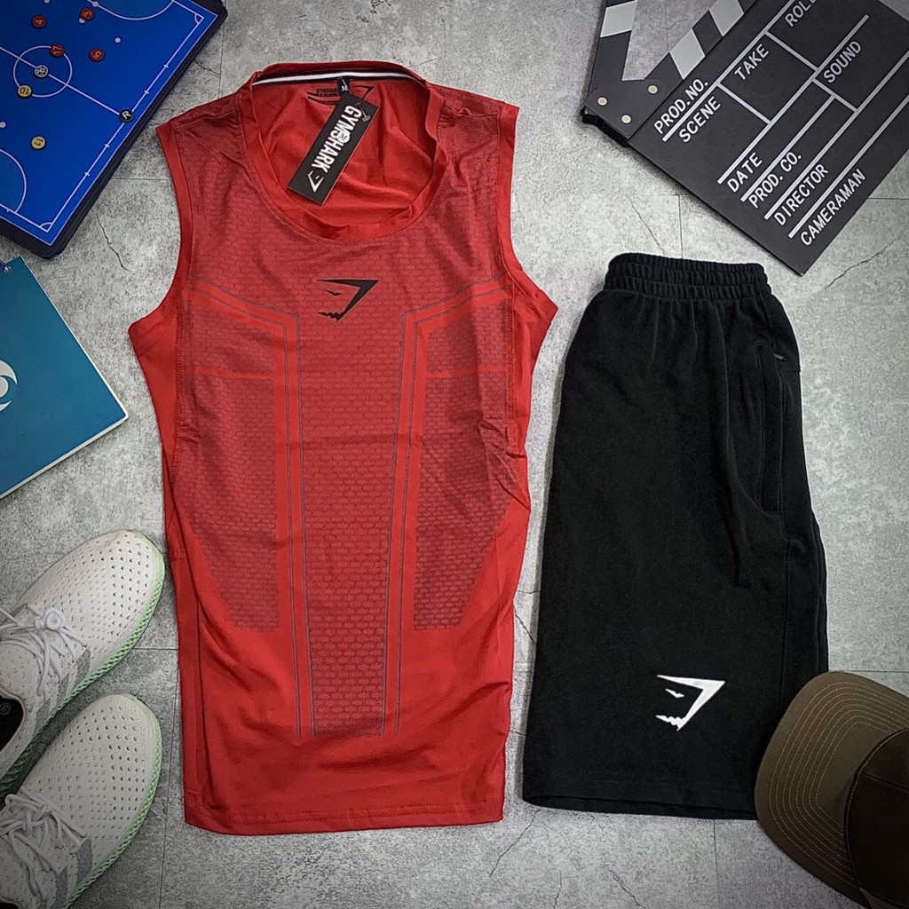 Bộ Đồ Tập Gym Nam Sát Nách - Bộ Quần Áo Thể Thao Nam Cá Mập BTTA06 Ép Vân Độc Đáo Vải Dày Dặn | BigBuy360 - bigbuy360.vn