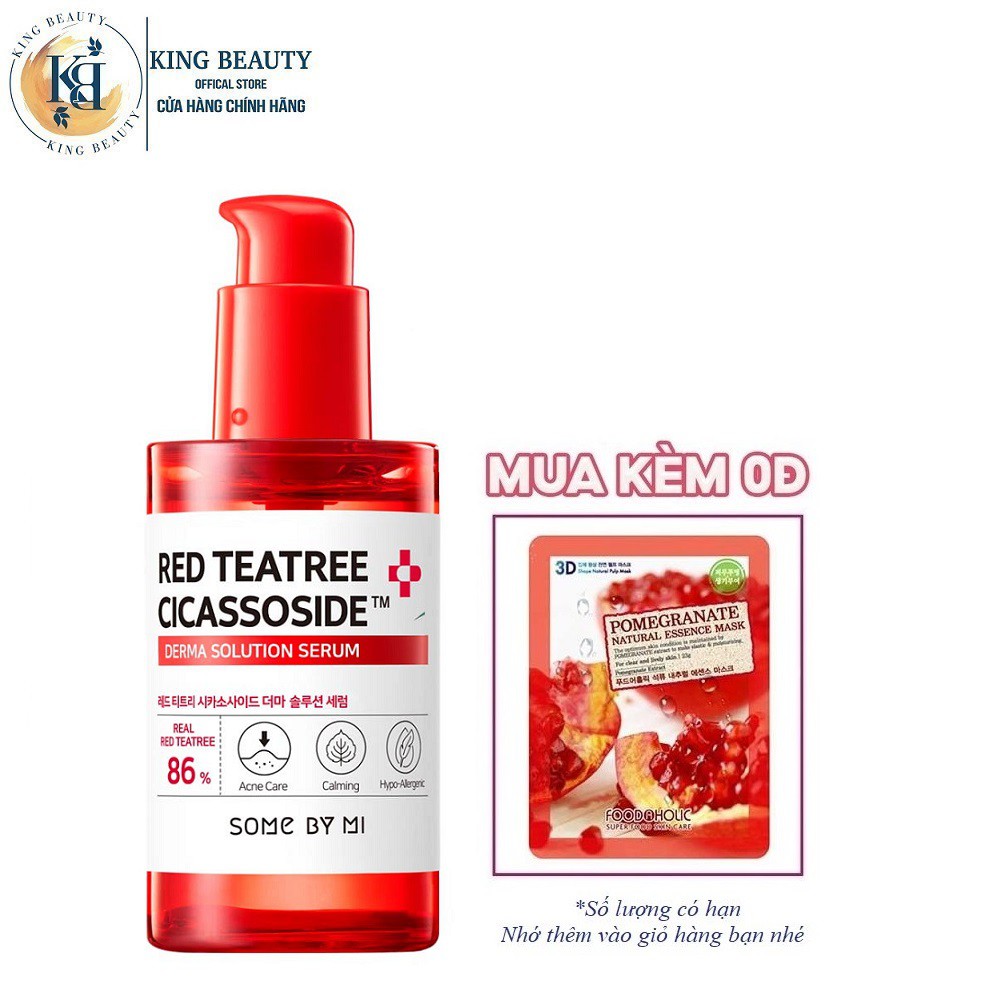 Tinh Chất Làm Dịu, Phục Hồi Da Chiết Xuất Tràm Trà Đỏ Some By Mi Red Teatree Cicassoside Derma Solution Serum 50ml