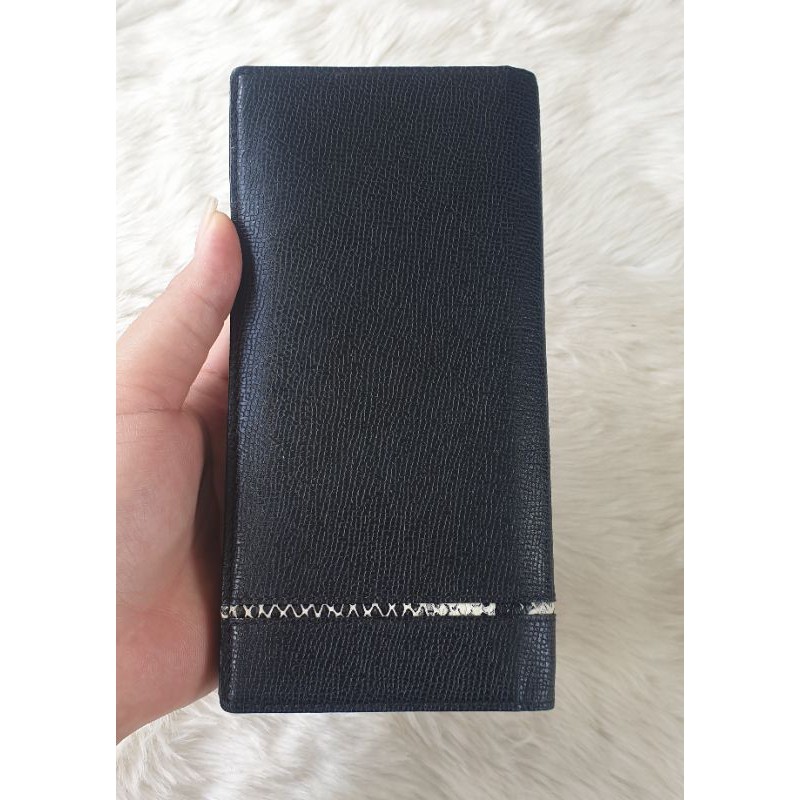 Ví da thật dáng gấp đứng