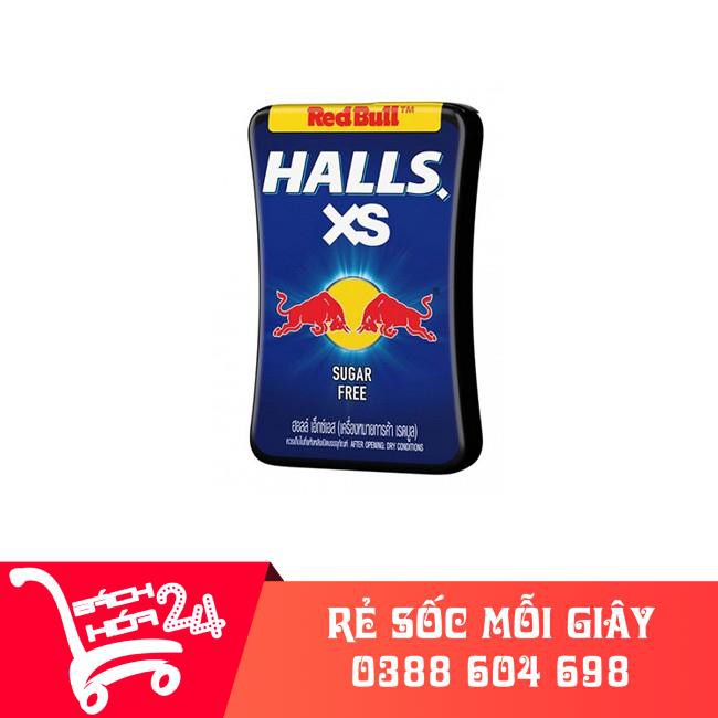 【Báchhóa24h】Kẹo ngậm không đường Halls Xs hương vị Red Bulls