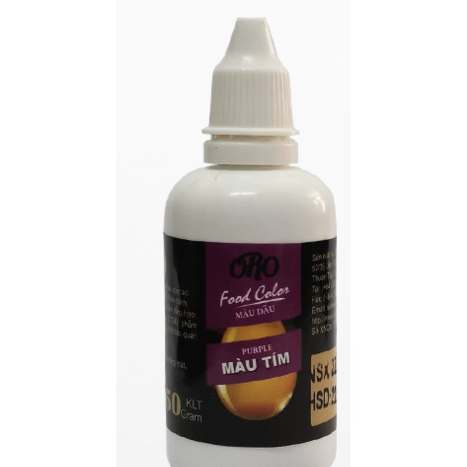 màu dầu tím