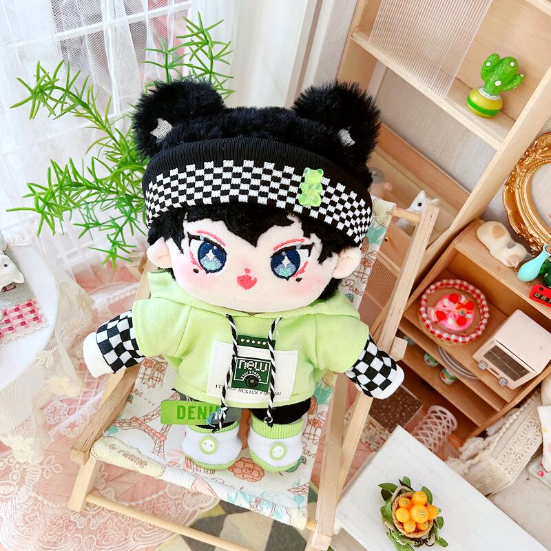 Outfit doll 20cm thời trang xanh lá