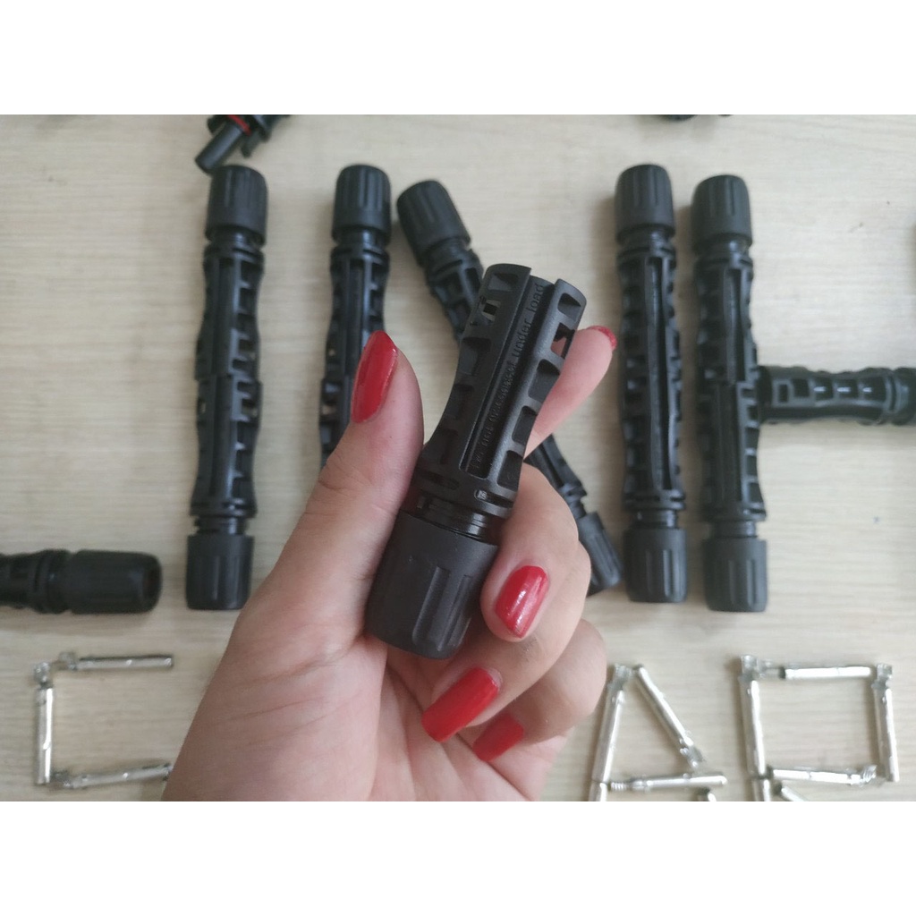 Jack kết nối MC4 năng lượng mặt trời chất lượng cao 1500VDC, dành cho hệ thống điện mặt trời