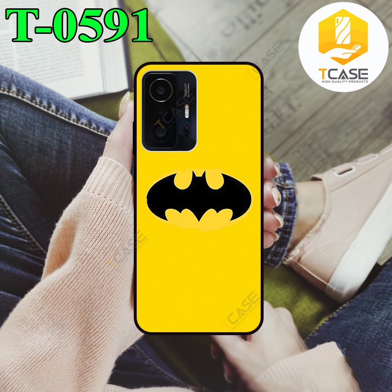 Ốp lưng nhám chống sốc in hình dành cho Xiaomi 11T in hình siêu anh hùng