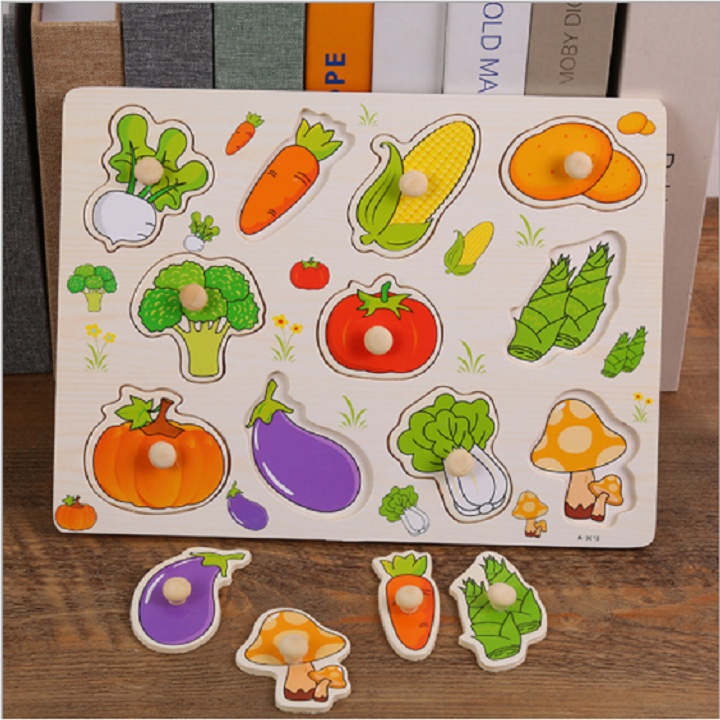 Bảng núm gỗ nhiều chủ đề cho bé - đồ chơi lắp ghép hình giáo dục sớm cho trẻ chất liệu gỗ cao cấp an toàn