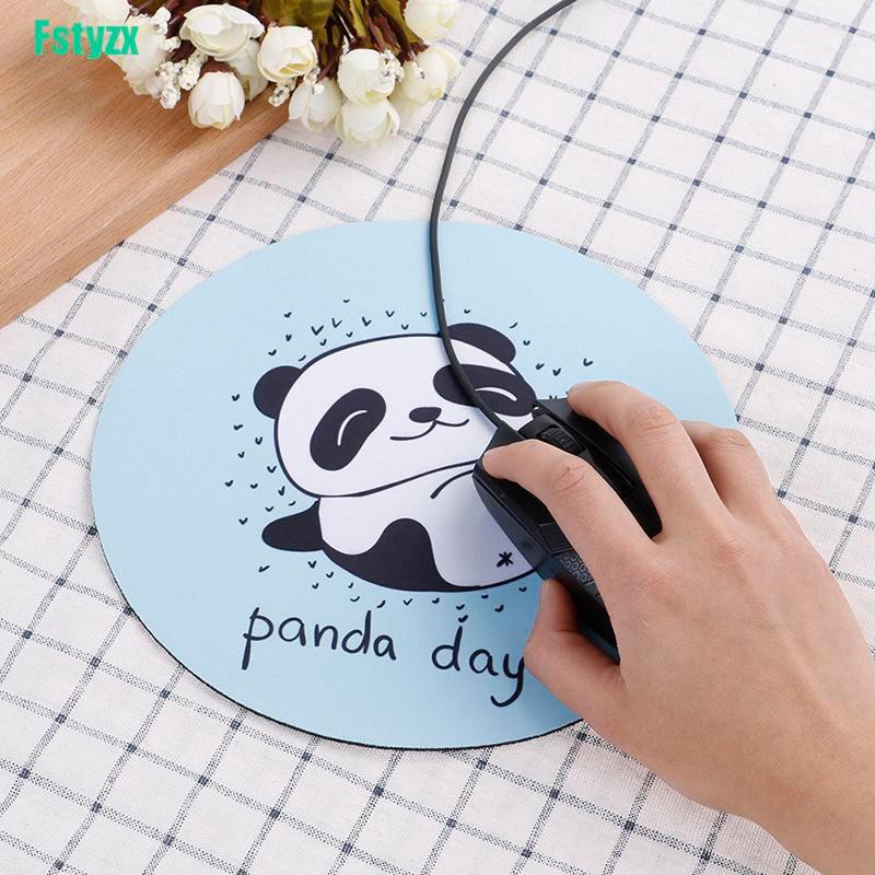 fstyzx 1Pc cute panda mouse pad size for 22x22x0.3cm gaming mouse pads