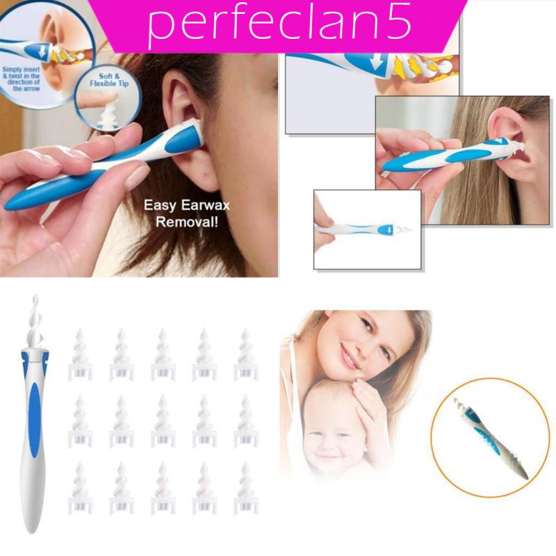 Dụng cụ lấy ráy tai mềm dẻo + 16 đầu thay thế