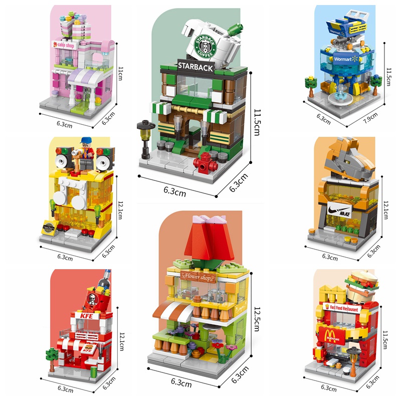 Bộ Đồ Chơi Lắp Ráp Thành Phố Sáng Tạo Cho Bé