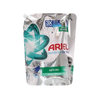 Nước giặt Ariel túi 2kg/3.5Kg (Xanh) thơm lâu - nước giặt Airel Matic đậm đặc chuyên cho máy giặt cửa trên và giặt tay