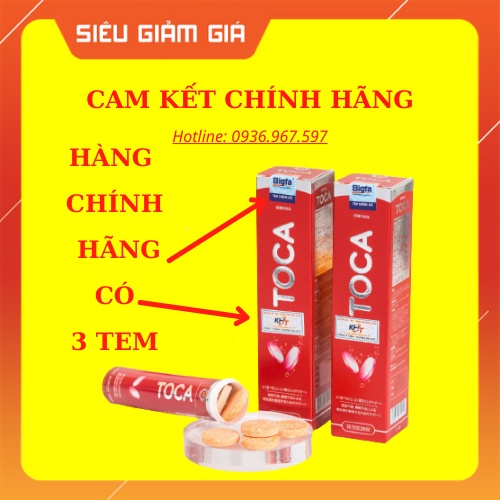 Viên sủi TOCA ❤️[ CHÍNH HÃNG ] ❤️ Hỗ trợ tăng cân, ăn ngon, ngủ ngon, giảm mệt mỏi