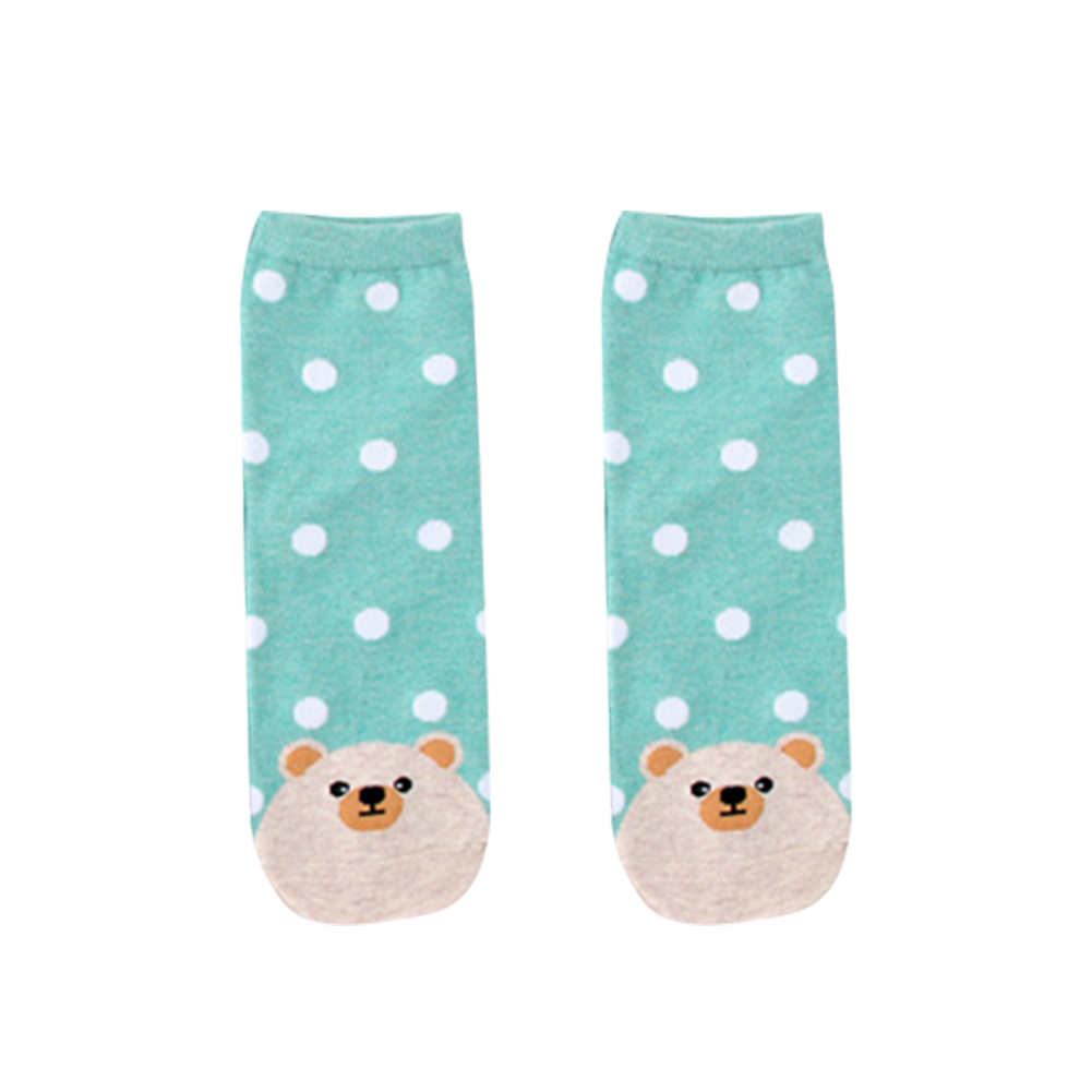 Vớ Cotton Họa Tiết Hoạt Hình Dễ Thương Dành Cho Nữ