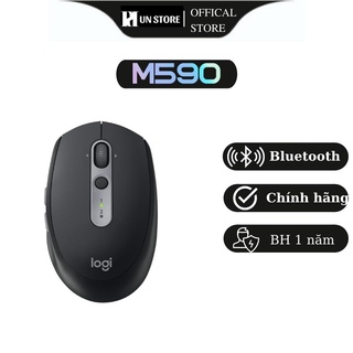 Chuột Logitech M590 Silent không dây Màu đen (Black)