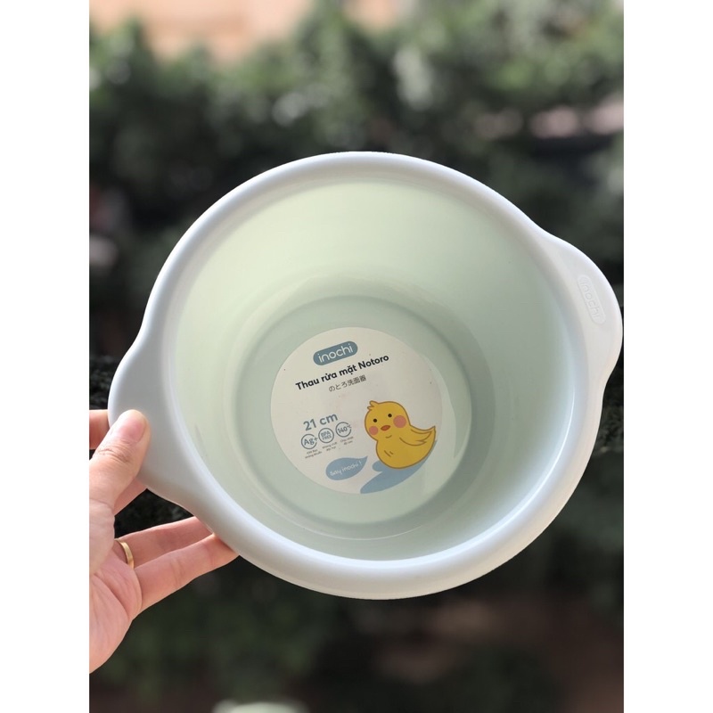 Thau Rửa Mặt Cho Bé Notoro Inochi 4 Size, Chậu Rửa Mặt Cao Cấp Chính Hãng Nhựa An Toàn
