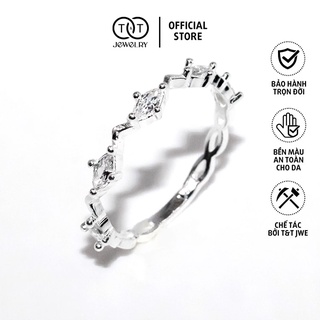 Nhẫn bạc nữ s925 bạc ý nguyệt quế - t&t jewelry cao cấp nn053