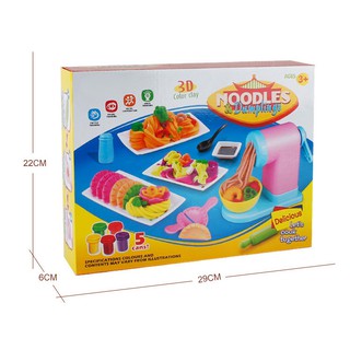 Bộ đồ chơi làm mì Ý từ đất nặn cho bé - bộ đồ chơi nấu ăn bằng đất sét