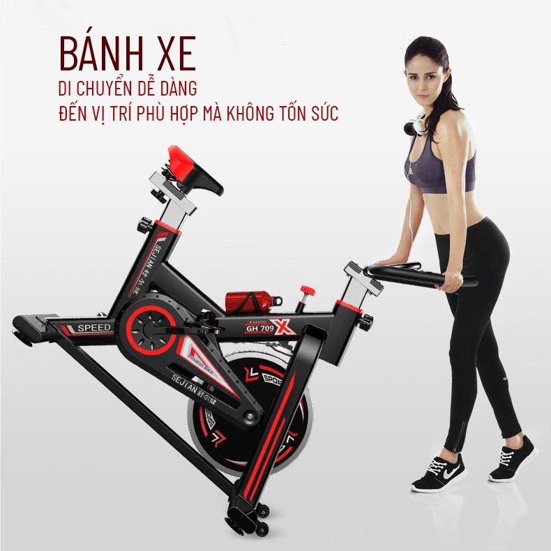 Xe Đạp Thể Dục Đa Năng Tại Nhà, Xe Đạp Tập Thể Dục Hợp Kim An Toàn Cho Người Sử Dụng HP 17