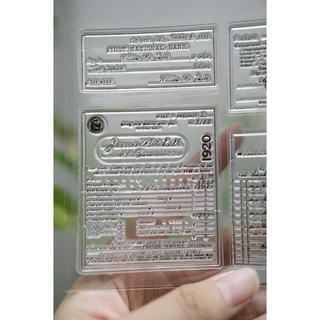 Con dấu Clear stamp - mẫu ticket