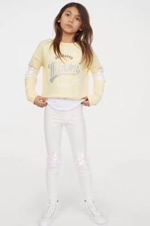 Quần legging H&M cho bé gái lớn dư xịn