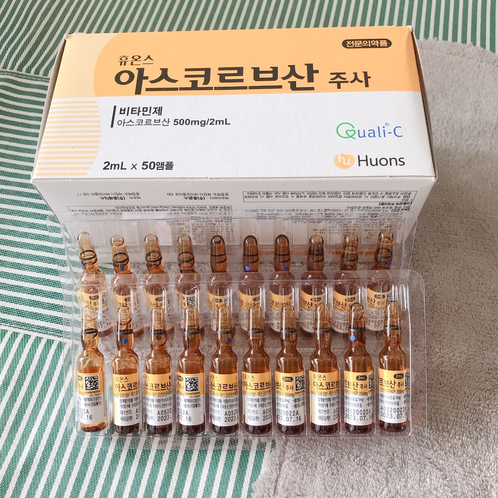 1 Ống VitaminC Houns Hàn Quốc 2ml Dưỡng Trắng Sáng Da, Giảm Thâm Mờ Nám, Tăng Sinh Collagen