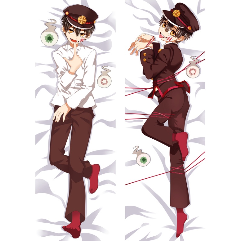 Vỏ Gối Ôm In Hình Hanako-kun Yugi 60x180cm Ốp