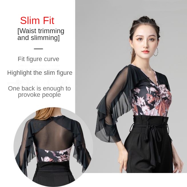 Trang Phục Biểu Diễn Khiêu Vũ Latin Thiết Kế Mới Cao Cấp Thời Trang