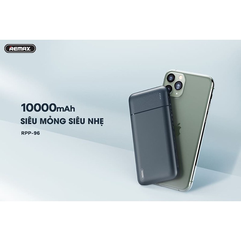 Pin sạc dự phòng Remax 10.000mAh 20.000mah model RPP-269 - Đen -Trắng - Hàng chính hãng