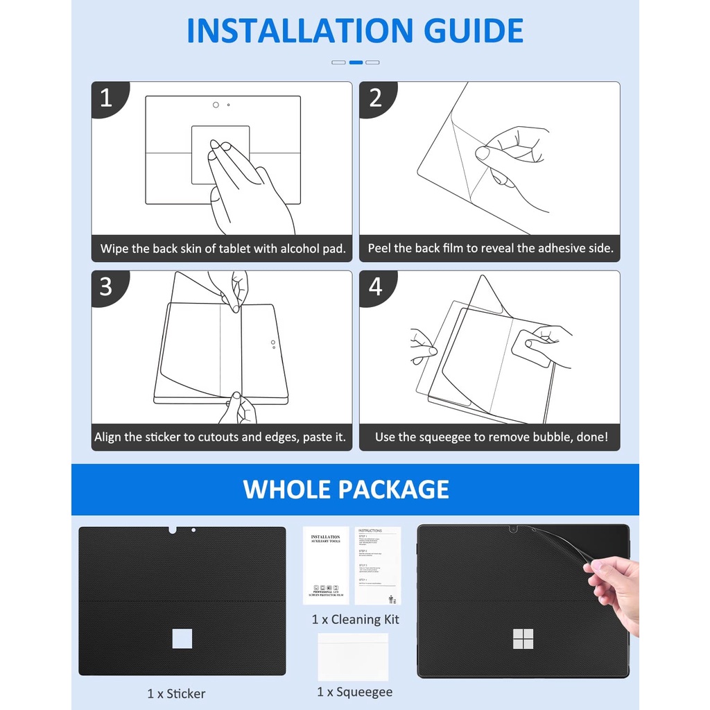 Ốp điện thoại Da PU Cho Microsoft Surface Pro 8 / 9 13 &quot;Touchscreen 2021