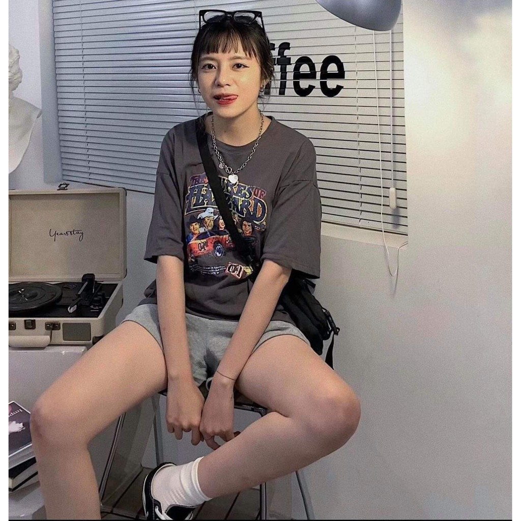 SET ÁO HAZZARD XÁM + QUẦN CỘC