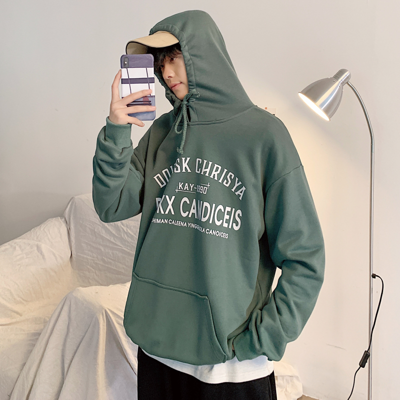 Áo hoodie tay dài in họa tiết chữ phong cách Hàn dành cho nam và nữ 4 màu tùy chọn | BigBuy360 - bigbuy360.vn