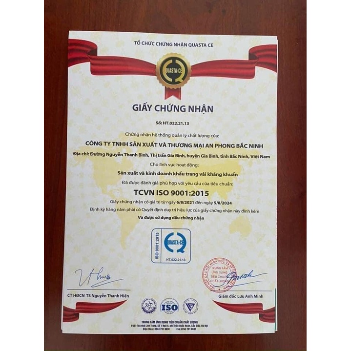 Khẩu trang KF94 thùng 300 cái An Phong kháng khuẩn không xù lông quai đeo chắc chắn