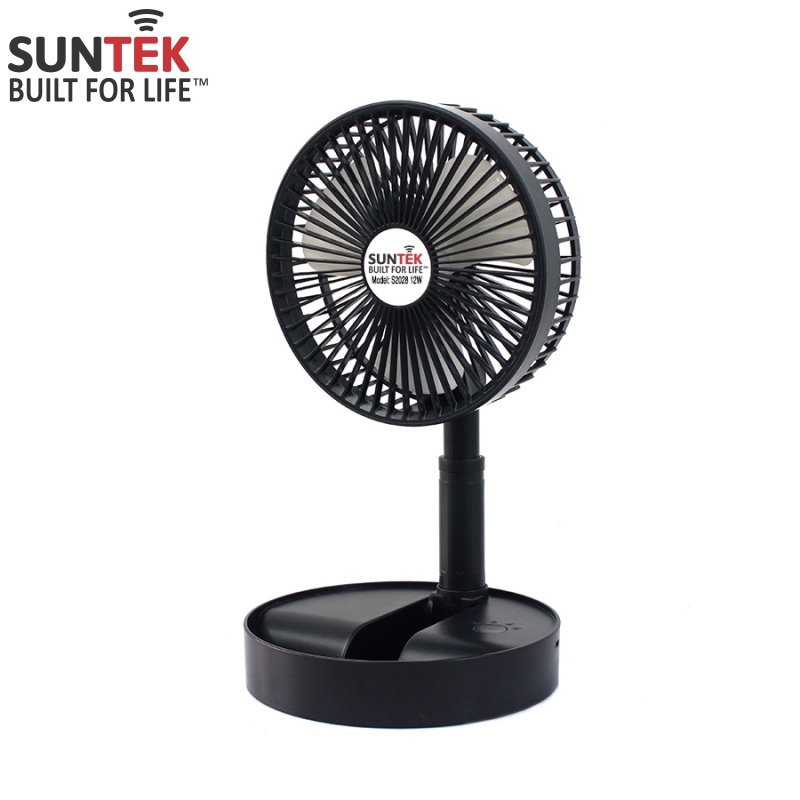 Quạt Sạc Tích Điện Để Bàn Gấp Gọn SUNTEK S2028/2058 - Công suất 12W chạy 4-6 giờ liên tục - Bảo hành Chính hãng 12 tháng