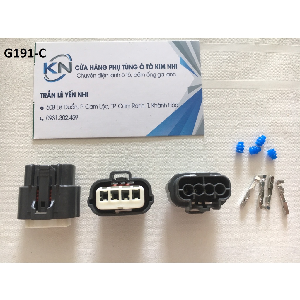 G191-Giắc cắm xe hơi, đầu nối không thấm nước 4 lỗ 1.2 mm