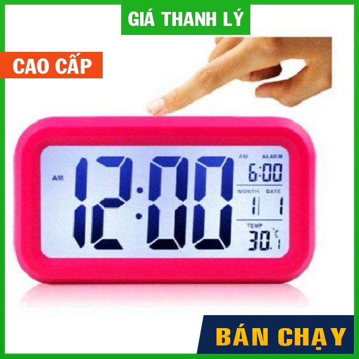 ✔️(FREE SHIP) Đồng Hồ Báo Thức Điện Tử Để Bàn Màn Hình LCD Đa Chức Năng: Thời Gian, Lịch, Báo Thức, Nhiệt Độ ( Mẫu mới 2