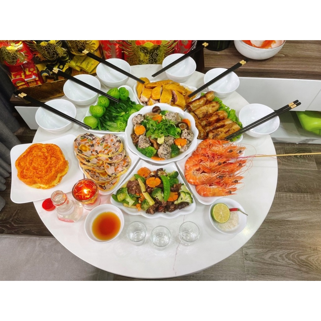 Bộ bát đĩa hoa mặt trời hoạ tiết Mai vàng Gốm sứ Bát tràng cao cấp, Thuyền ngự gà mai vàng sz chuẩn dk 45cm