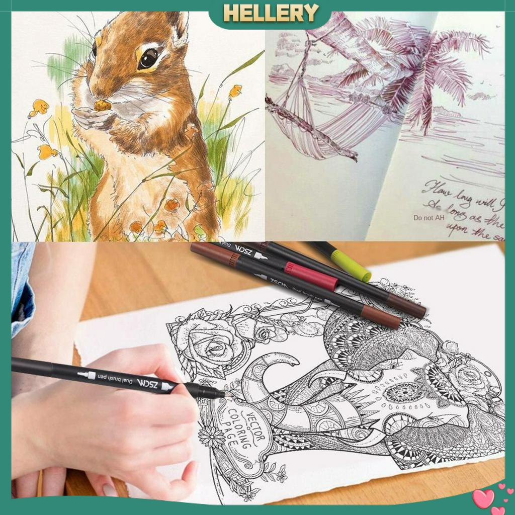 Set 32 Cọ Vẽ Hai Đầu Không Độc Hại Cho Người Lớn