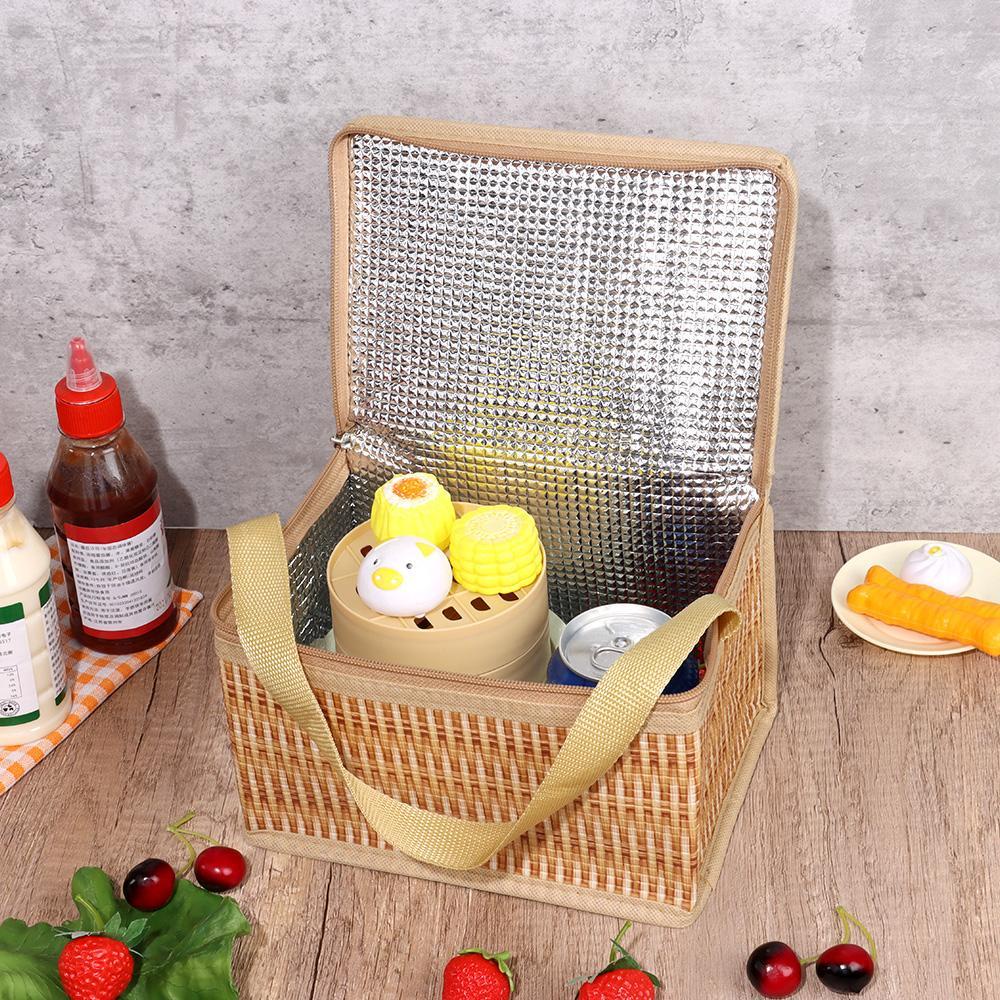 DIACHAVN Giỏ Đan Lát Cách Nhiệt Chống Thấm Nước