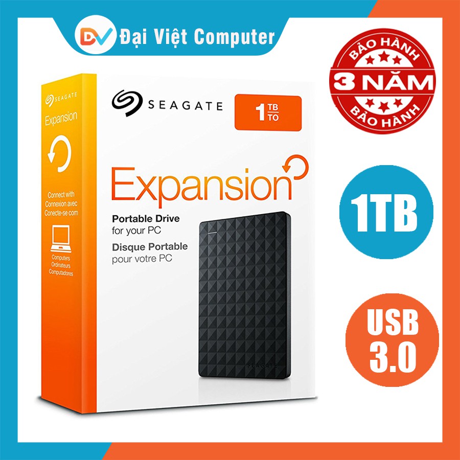  Ổ cứng di động Seagate backup plus slim / Expansion 5TB 4TB 2TB 1TB USB 3.0