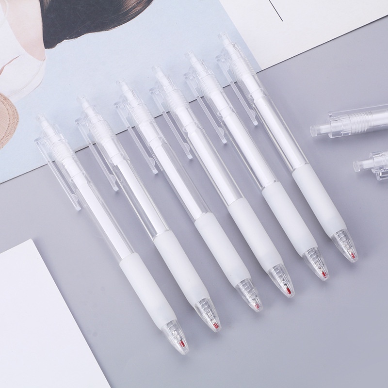 1 Bút Mực Gel Ngòi 0.5mm Trong Suốt