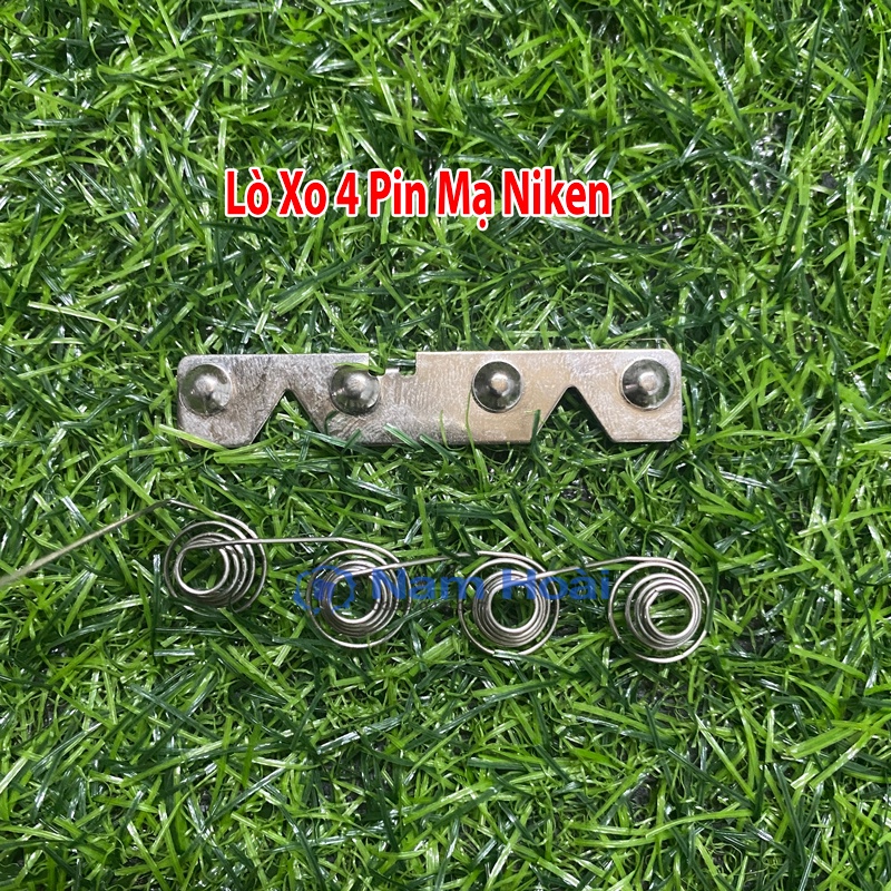 Combo 2 cặp lò xo tiếp xúc 4, 6, 7, 8, 10 chân pin AA, AAA, 18650, Làm sạc dự phòng