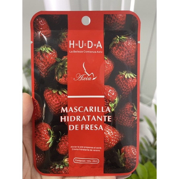 Mặt Nạ HUDA tinh chất trái dâu đỏ H.U.D.A Strawberry đỏ sáng da MASK Nội Địa Trung H.U.D.A trái cây