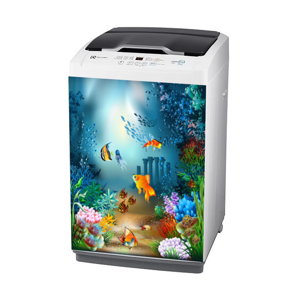 Decal dán máy giặt