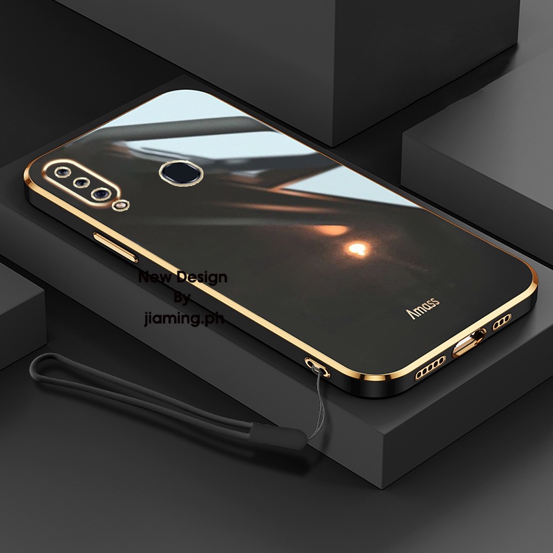 Ốp Điện Thoại Mềm Màu Kẹo Ngọt Thiết Kế Sang Trọng Có Dây Đeo Cho Samsung Galaxy A03 A12 A13 4G A04S A23 5G A50 A50S A30S 2022