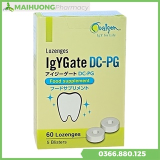 [Chính Hãng] Igy Gate DC-PG Whit hộp 60 viên, Giúp bảo vệ răng , Giảm nguy cơ sâu răng , viêm nướu (lợi).