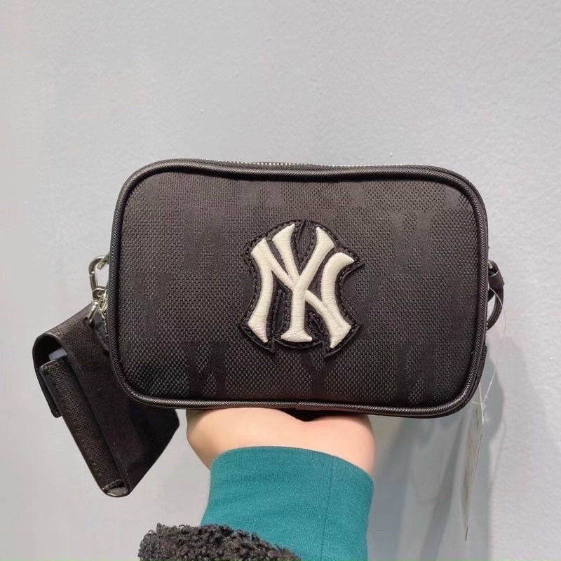Túi MLB 2 ngăn chất siêu dầy dặn dây vải bản to kèm ví nhỏ 0628#