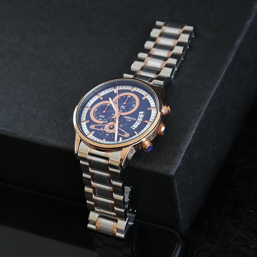 [Tặng vòng tay]Đồng hồ nam NIBOSI chính hãng NI2309-1.01H thời trang sành điệu