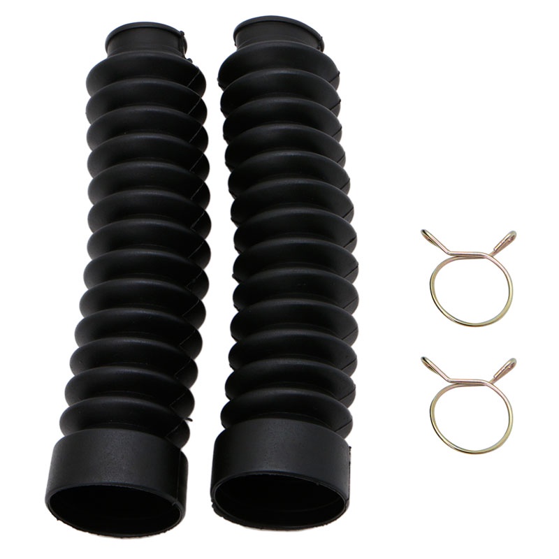 Set 2 Vỏ Bọc Phuộc Trước Xe Máy Chống Bụi Chống Sốc Màu Đen