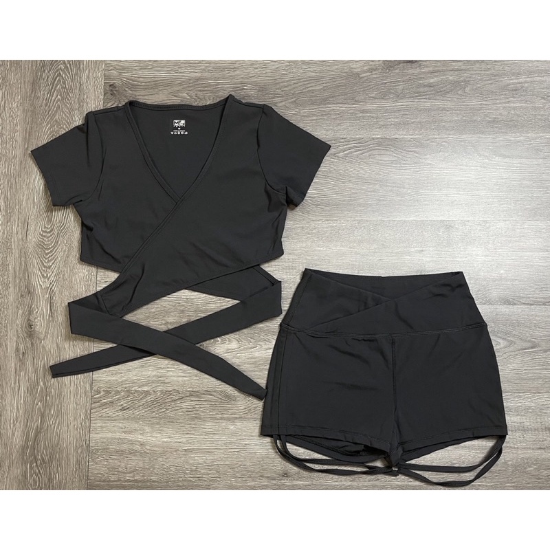 Set đùi rút dây nữ cột nơ phía sau ( Kèm mút) gym,thể thao,yoga